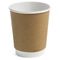 tazze biodegradabili eliminabili caffè, succo, latte, contenitore di carta kraft di 10oz Brown del tè